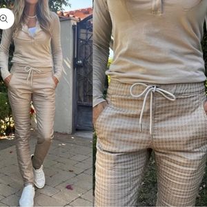 Bevy Flog SHELY Checkered Rust Print Pants